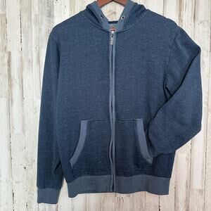 Trinity Collective Mens Hoodie Sweatshirt Medium Blue Full Zip Loungewear